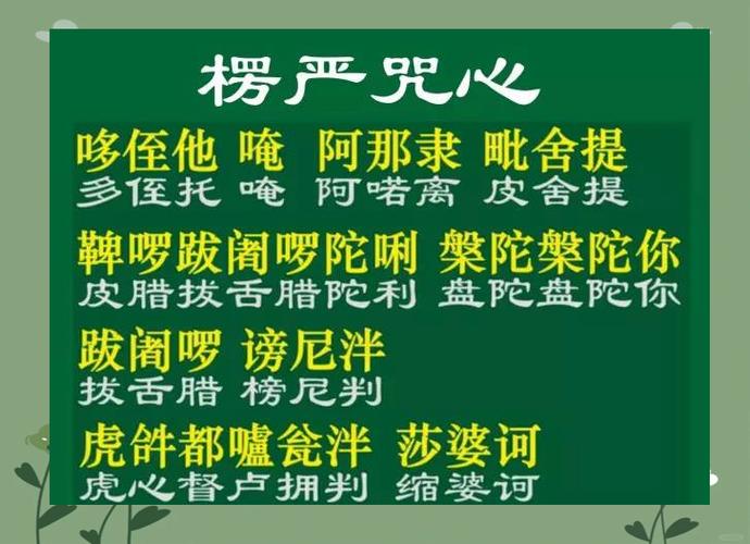 楞严咒标准15分钟读诵图标