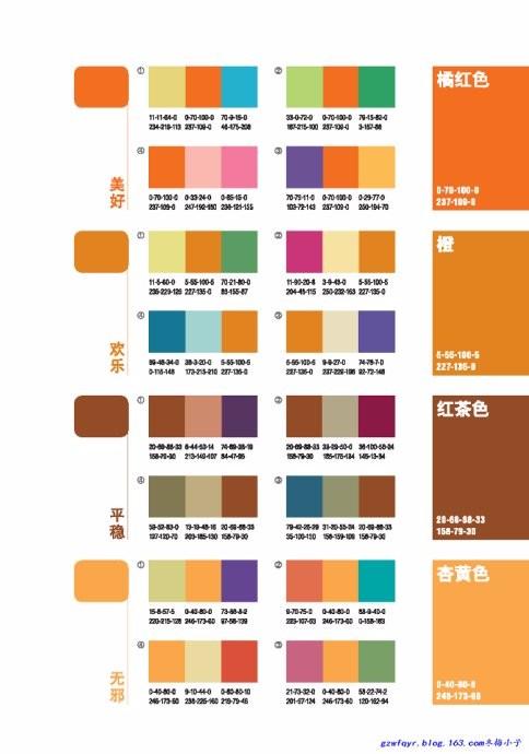 橘色配哪三种颜色好看图标