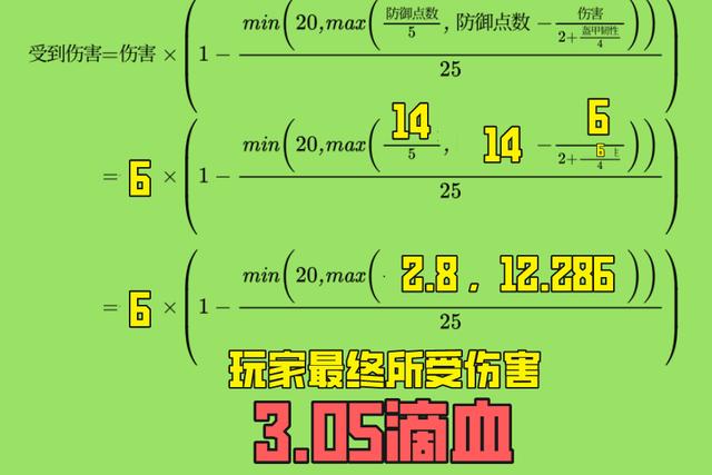 减伤公式