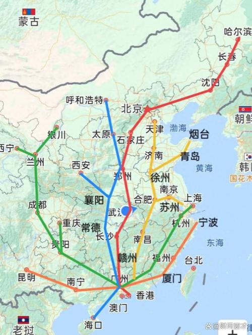 中国高铁线路图最新