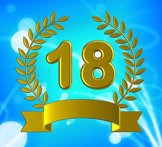 18的艺术字体设计
