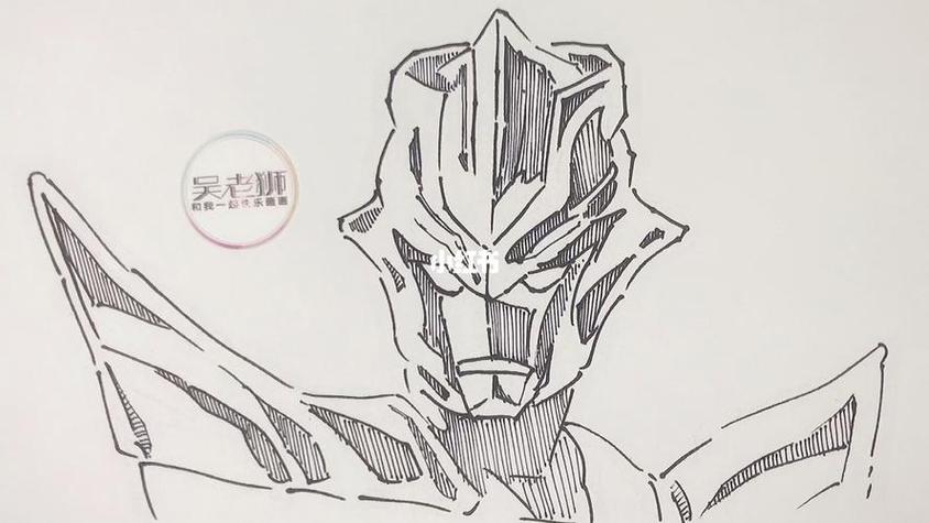 卡尔卡洛斯奥特曼简笔画