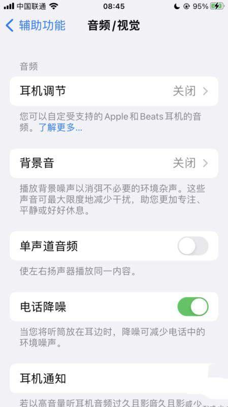 苹果怎么设置通话降噪音缩略图