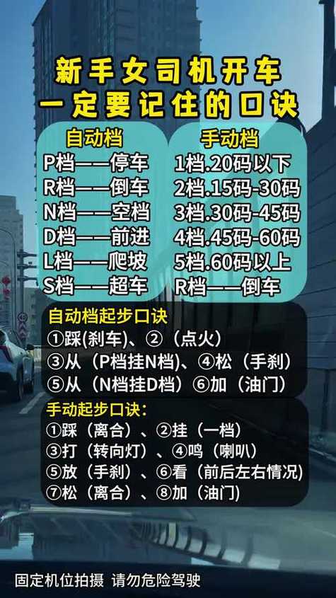 手动挡起步口诀