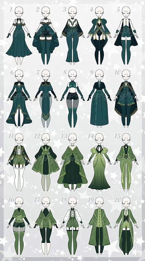 二次元衣服100种画法