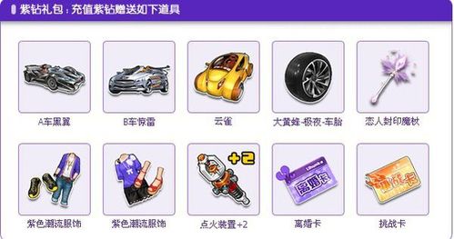 飞车紫钻跟豪华紫钻图标