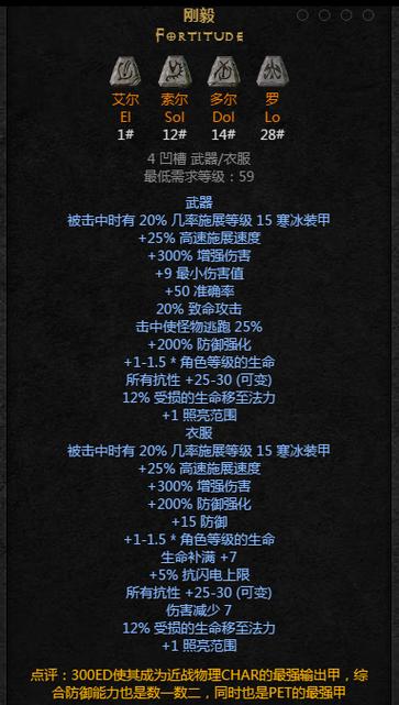 刚毅符文的制作顺序图标