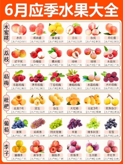 6月份水果应季水果