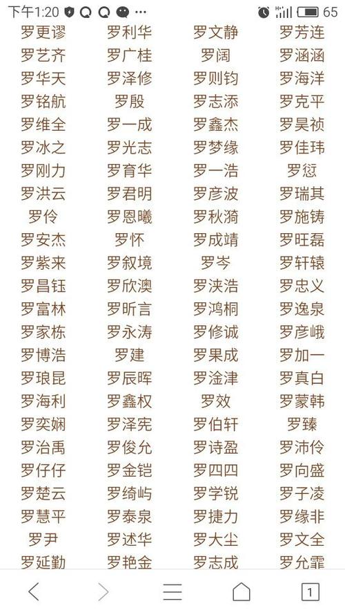 罗姓好听稀少的名字图标