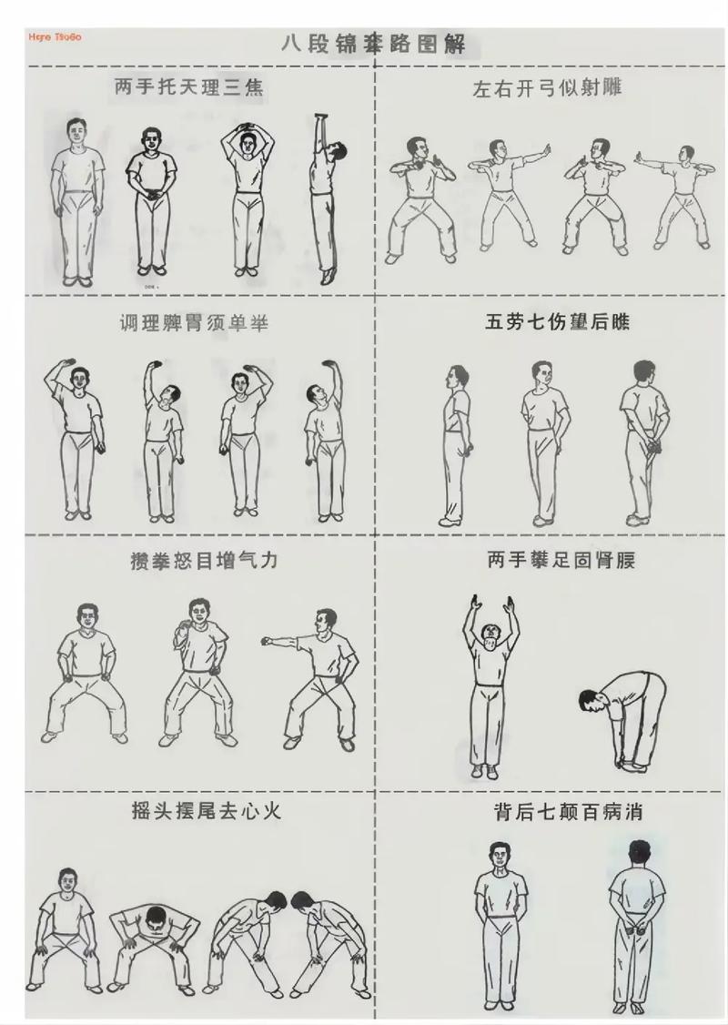 八段锦12分钟教学视频