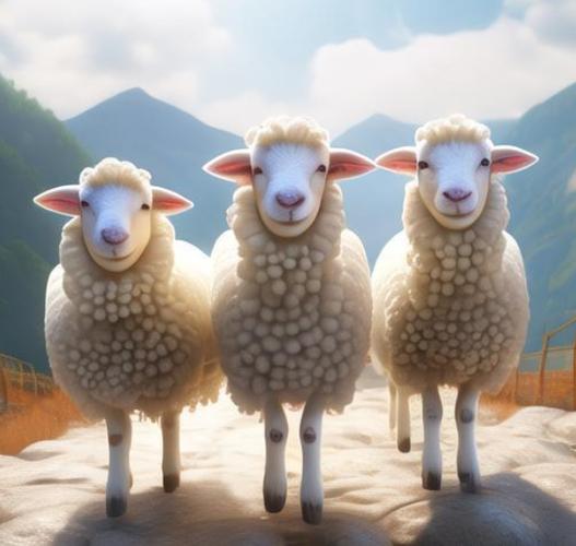 三只羊图片