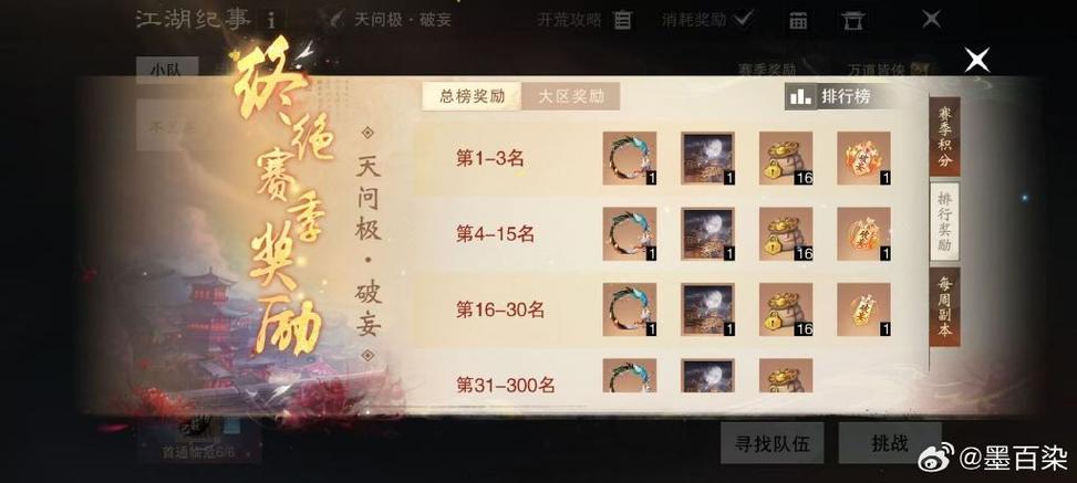 一梦江湖大区列表