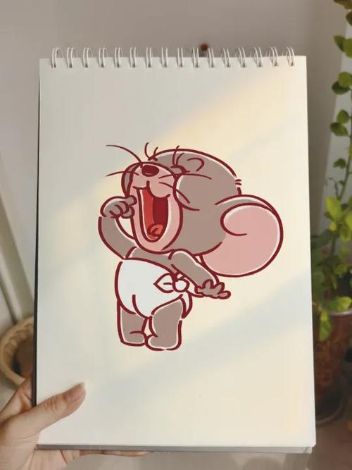 猫和老鼠泰菲简笔画教程图标
