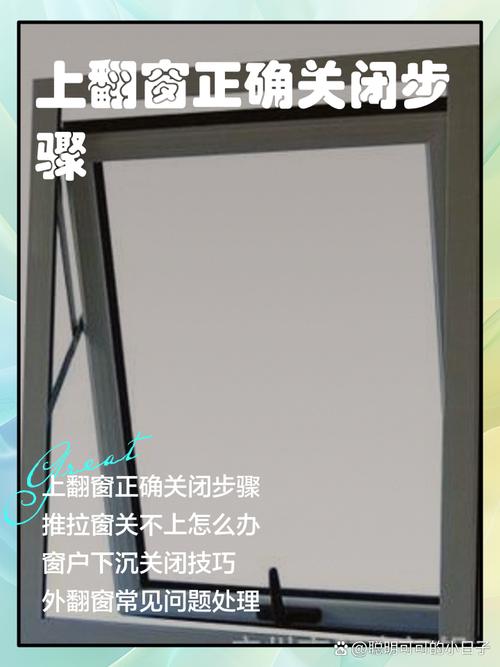 上翻窗户关不上最简单三个步骤图标