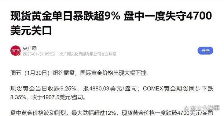 2026黄金会跌到650吗缩略图