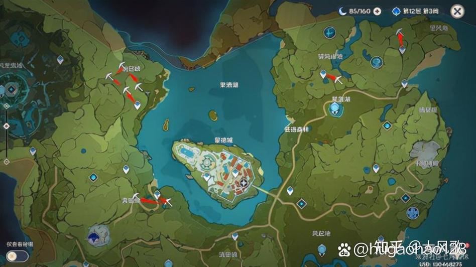 原神白铁矿分布图缩略图