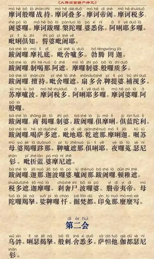 楞严咒全文缩略图