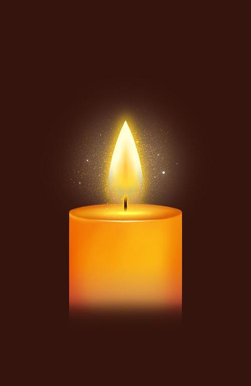 祈愿烛光图片