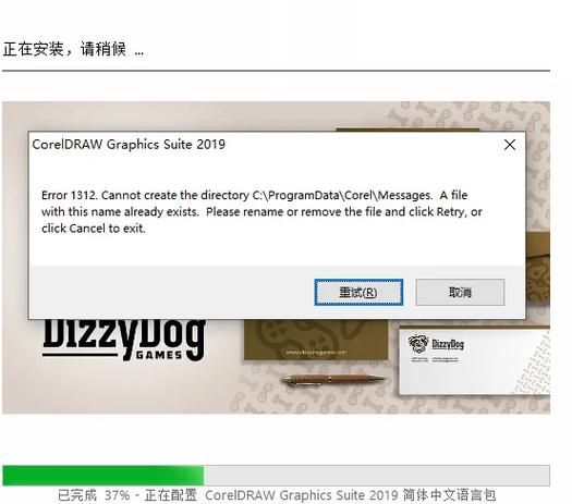 cdr2019安装时发生严重错误游戏截图