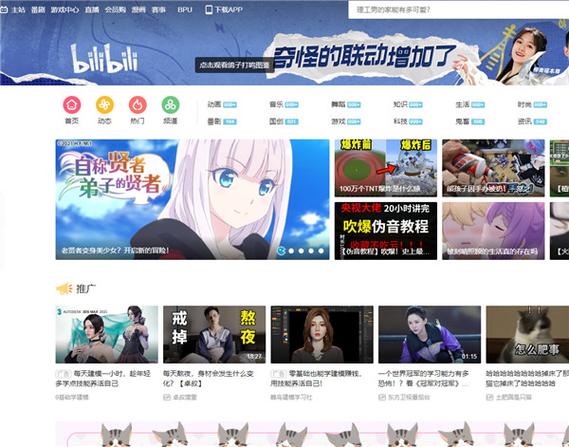 网页版哔哩哔哩缩略图