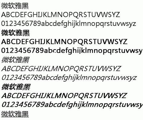微软雅黑字体怎么设置