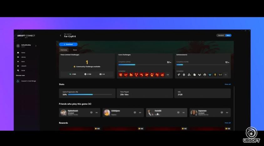 育碧Ubisoft Connect客户端更新缩略图