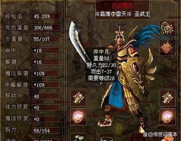 传奇世界装备出处大全