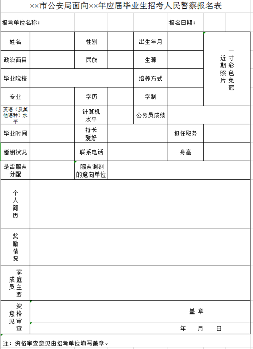 公安报名入口官网