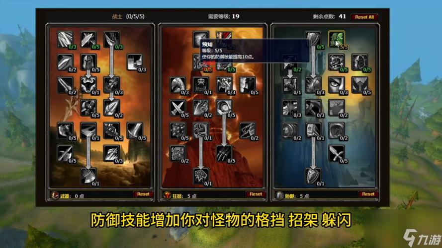 80级战士防御天赋加点缩略图