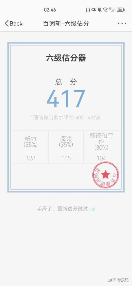 百词斩六级估分系统缩略图