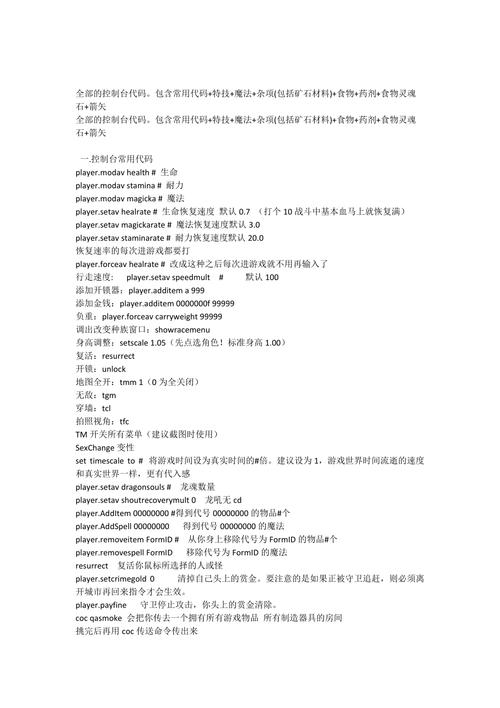 老滚5提高移速代码游戏截图