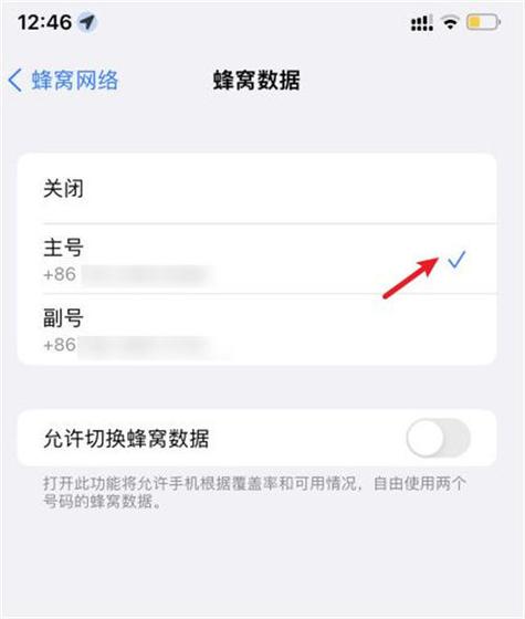 苹果双卡在哪里设置