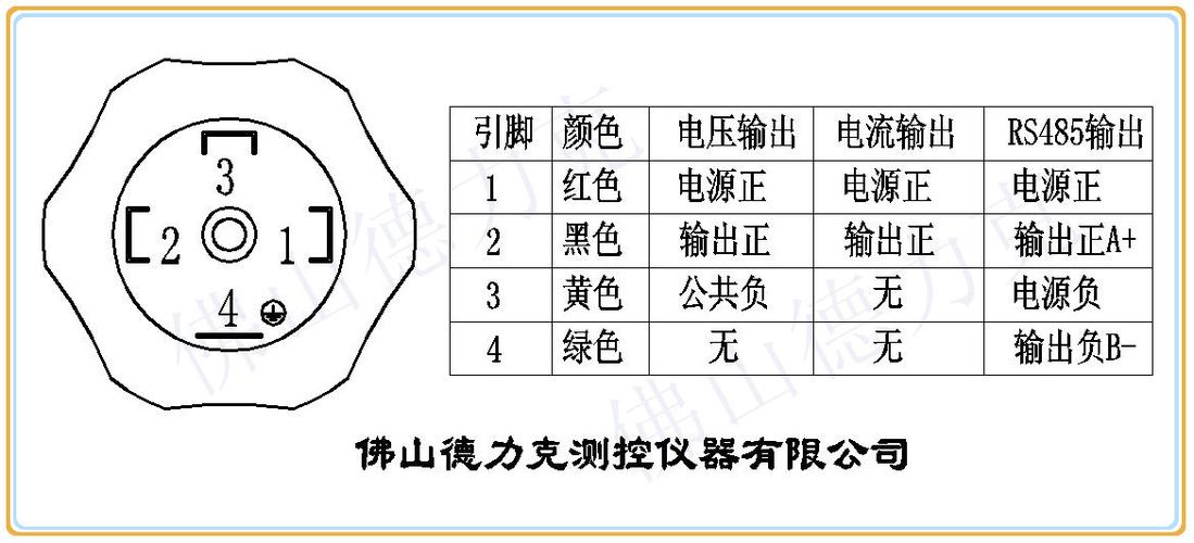 五线压力传感器接线图解缩略图