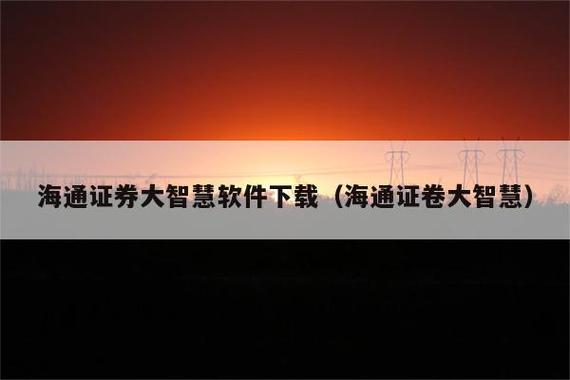 海通证券大智慧专业版缩略图