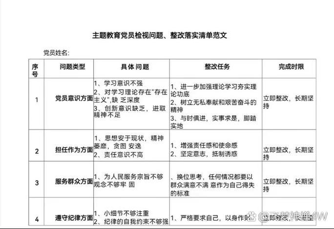 主题教育整改落实工作方案
