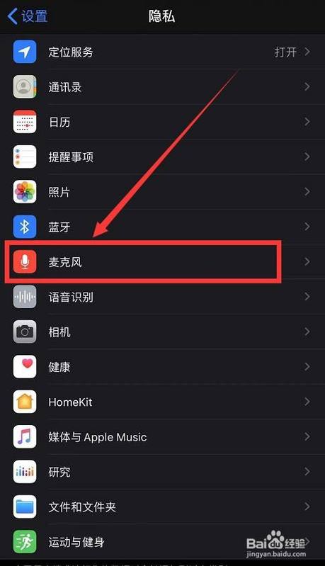 苹果麦克风设置图标