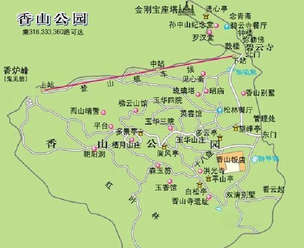 北京旅游地图景点路线图