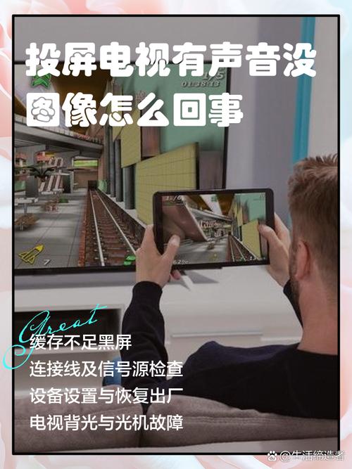 手机投屏到电视只有声音没有图像缩略图