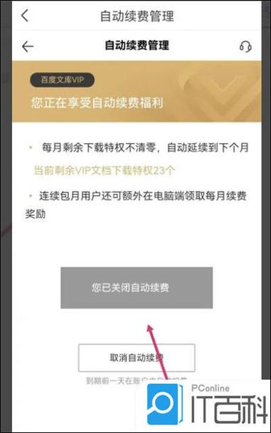 百度文库vip连续包月怎么关闭图标