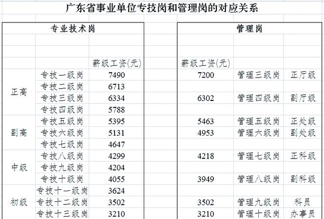 2026专技岗调薪对照表游戏截图