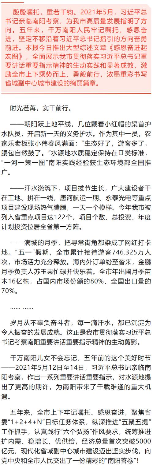 南阳日报今日报纸缩略图