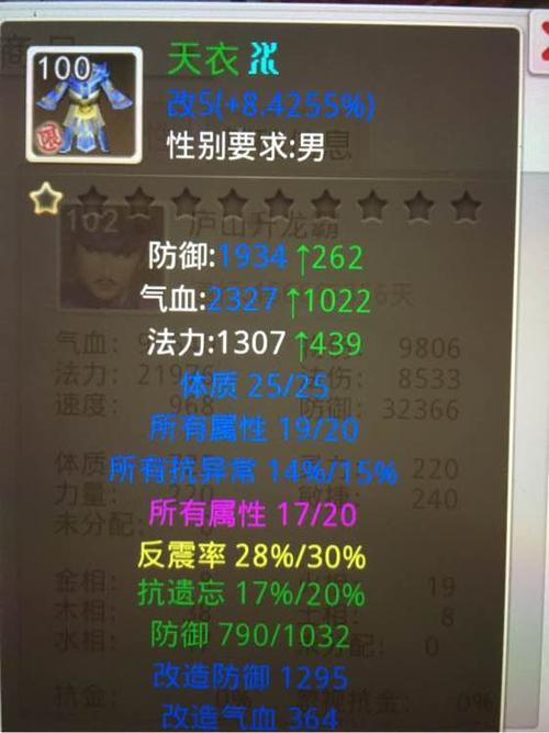 问道手游体套装备属性图标