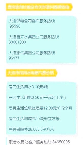 大连联合收费处电话咨询电话