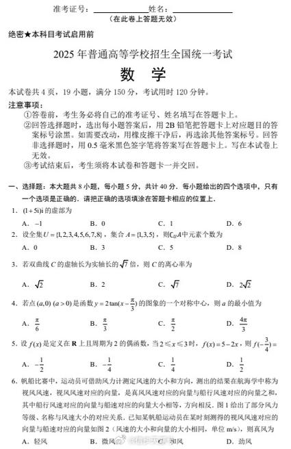 2025年高考数学真题试卷缩略图