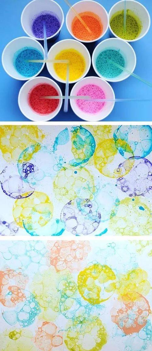 用泡泡画画