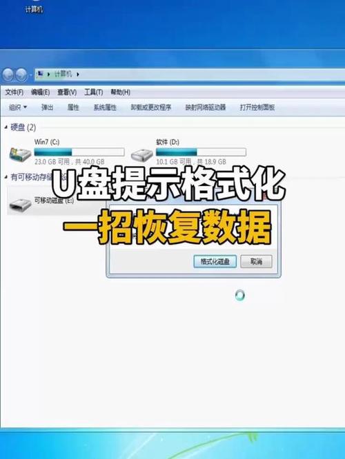 u盘格式化什么意思图标