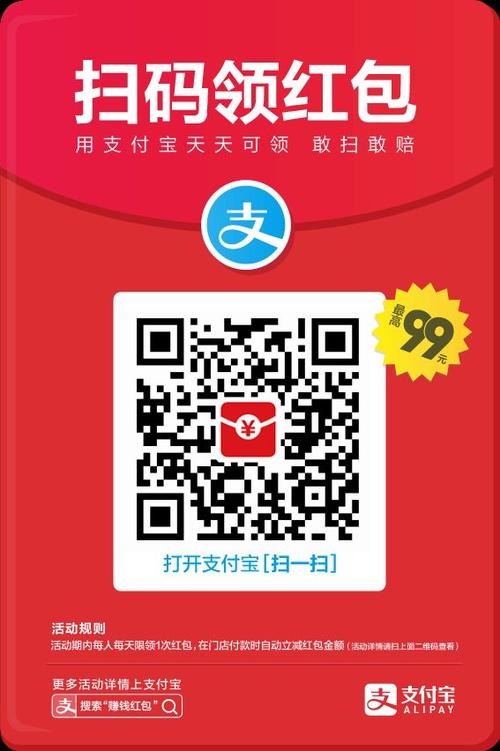 支付宝支付领红包图标