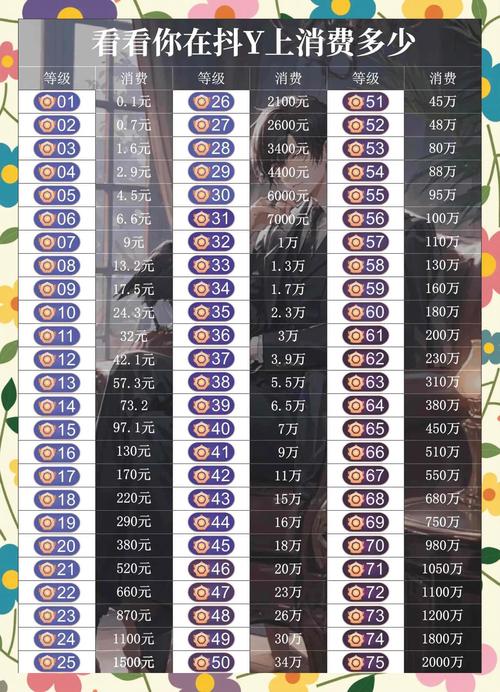 抖音主播级别表游戏截图