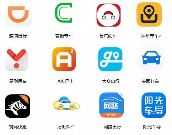 网约车平台图标