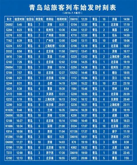 最新列车时刻表在线查询缩略图